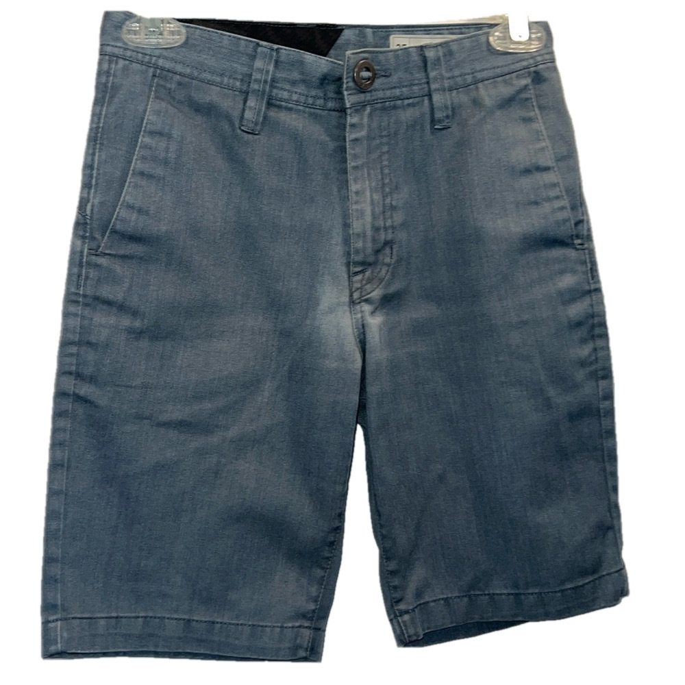 VOLCOM Shorts, SZ 25, Waist 13”, Length 17.5”, Inseam 8”, Belt loops, very Soft